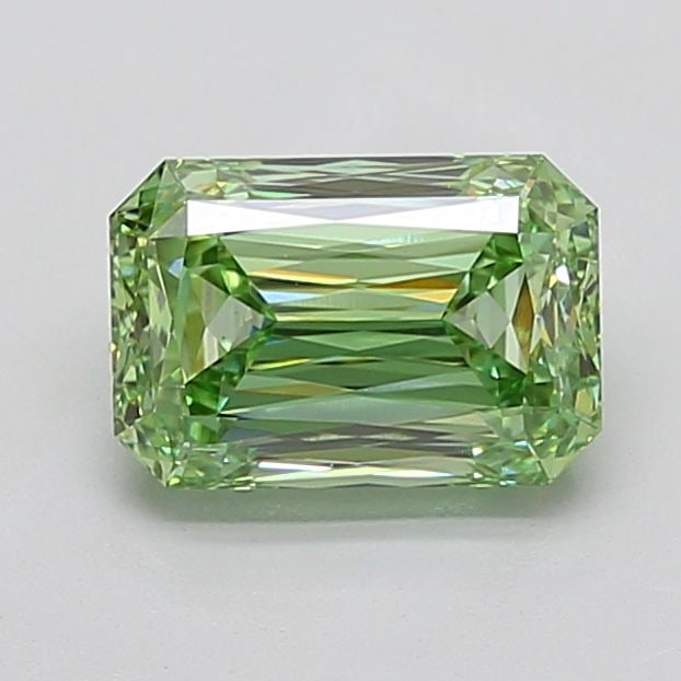 Loose Lab Diamond IGI Radiant 2.72ct Fancy Vivid Green VS1: Loose Lab Diamond IGI Radiant 2.72ct Fancy Vivid Green VS1 Loose Lab Diamond IGI Radiant weighing 2.72ct with a Fancy Vivid Green color and VS1 clarity. Certified by IGI, it features EX polish and