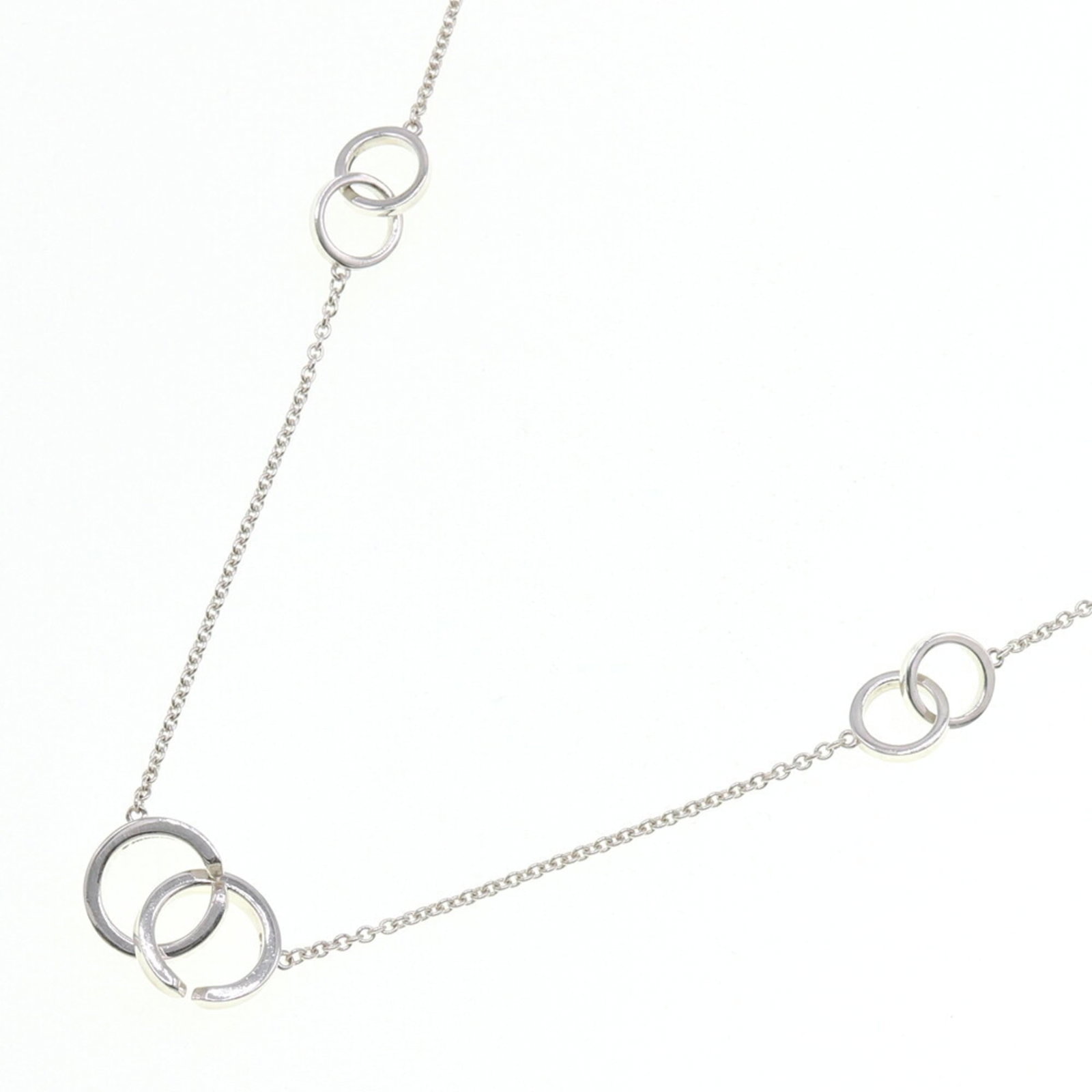 TIFFANY & CO Women's Pendant Necklace 1837 Multi-Circle SV Sterling Silver 925 (1 of 8)