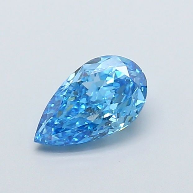 Loose Lab Diamond IGI Pear 1.01ct Fancy Vivid Blue VS1: Loose Lab Diamond IGI Pear 1.01ct Fancy Vivid Blue VS1 Loose lab-grown diamond weighing 1.01ct, colored fancy vivid blue with VS1 clarity, features excellent polish and symmetry, certified by IGI. Ite
