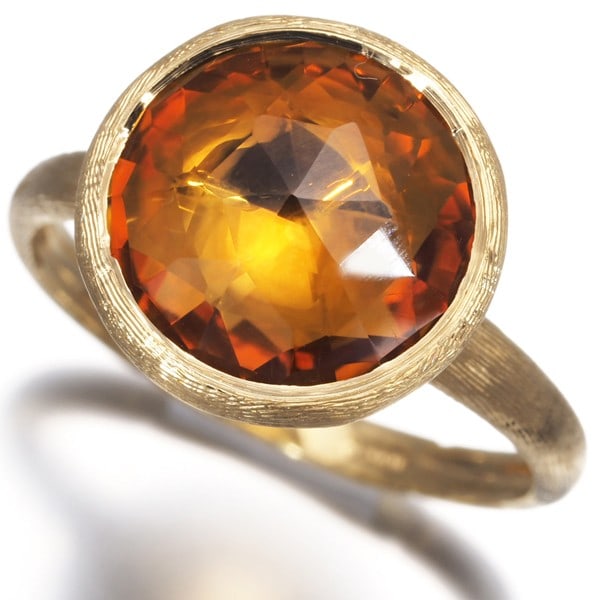 Marco Bicego 18K Yellow Gold Ring Citrine Jaipur Us6.5-6.75 (1 of 5)