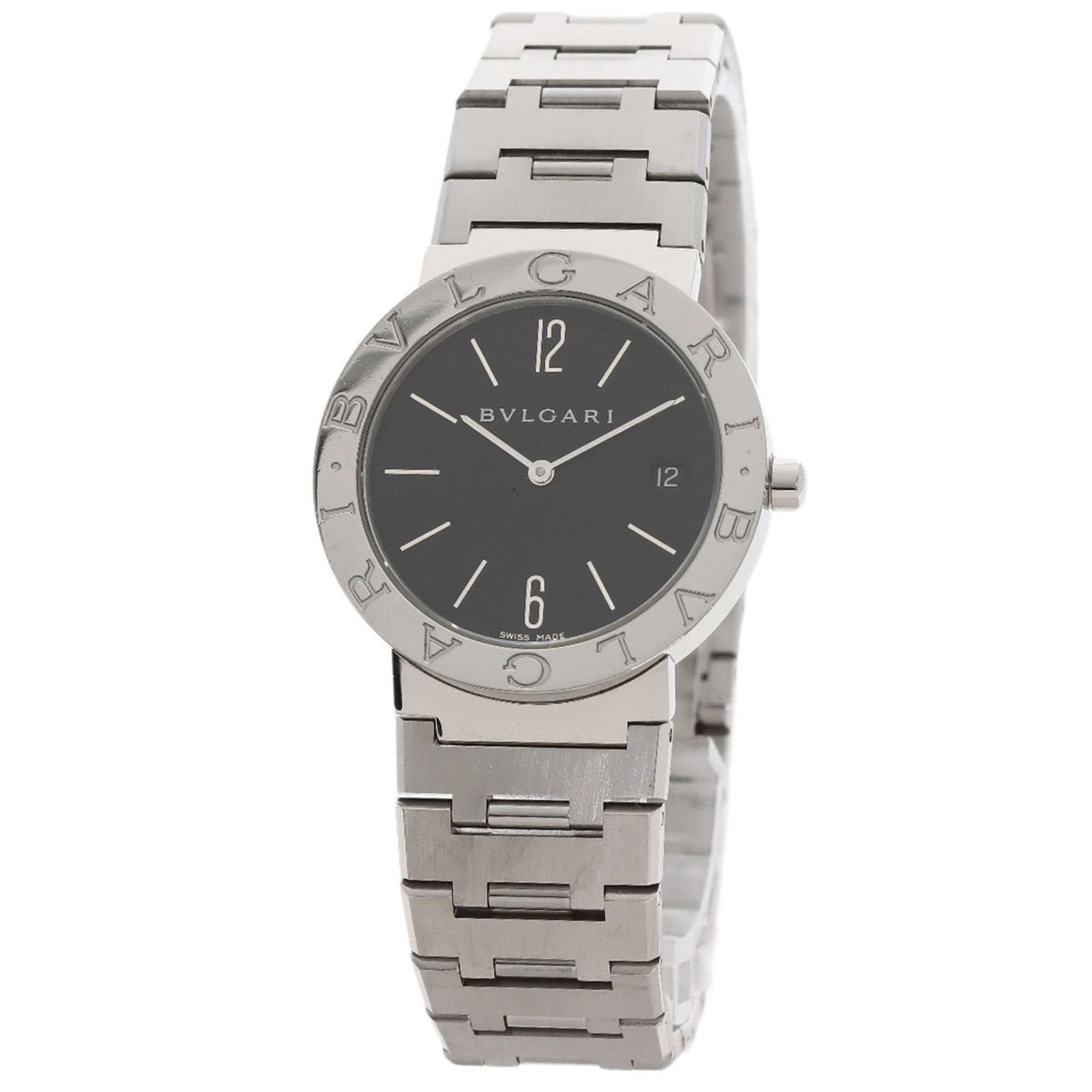 Wristwatch Bvlgari: Wristwatch Bvlgari Bvlgari wristwatch for men made of stainless steel with a black dial, 33mm case diameter, and in very good used condition. Item Specifics: Brand: Bvlgari Type: Wristwatch Gender: Me