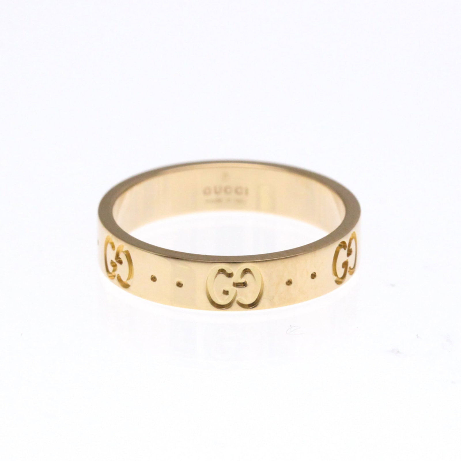 Gucci 18K Pink Gold Band Ring: Gucci 18K Pink Gold Band Ring Gucci 18K Pink Gold Band Ring for men and women, features a width of 3.9mm and weighs 3.7g, in very good used condition with minor scratches. Item Specifics: Brand: