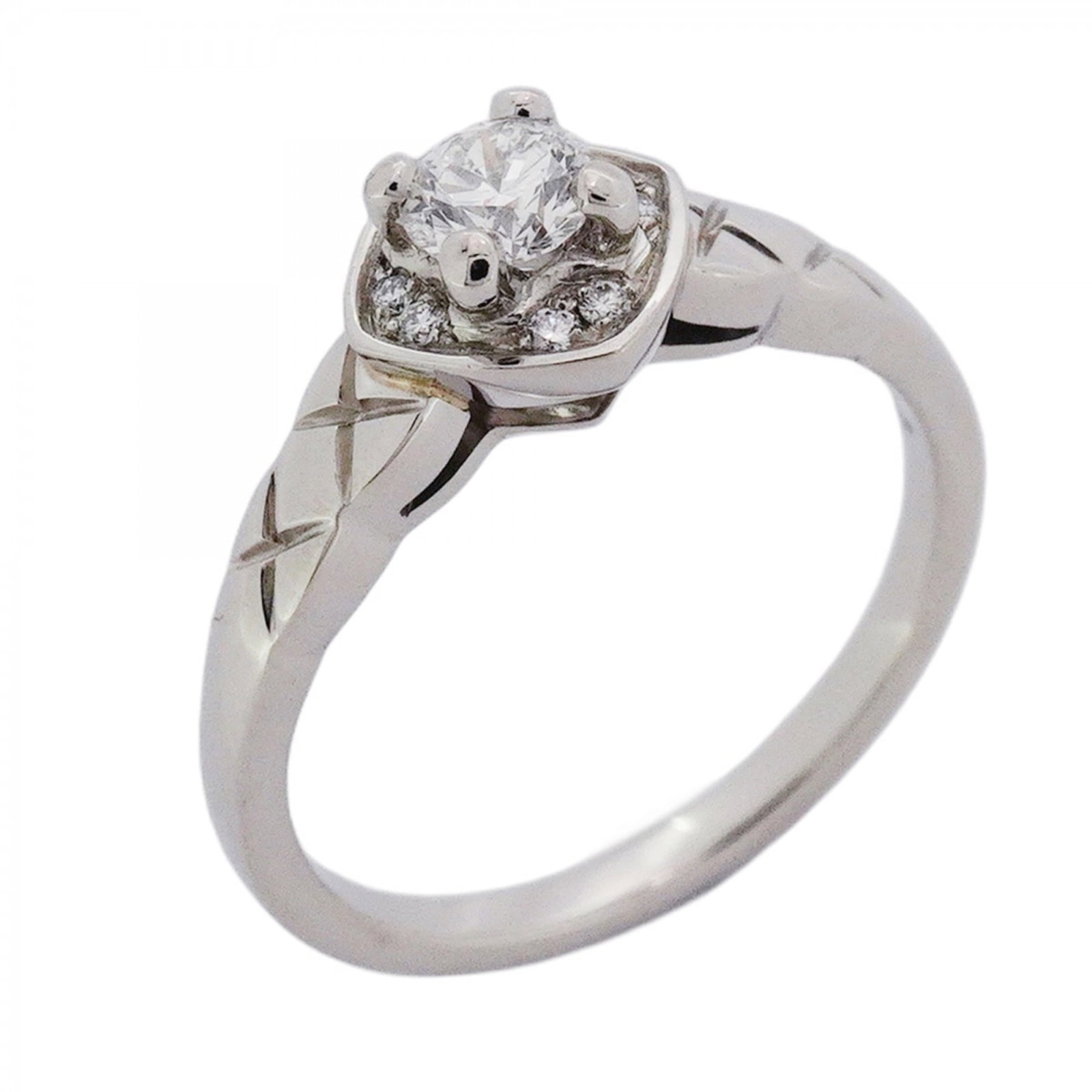 Chanel Platinum 950 Band Ring (1 of 9)
