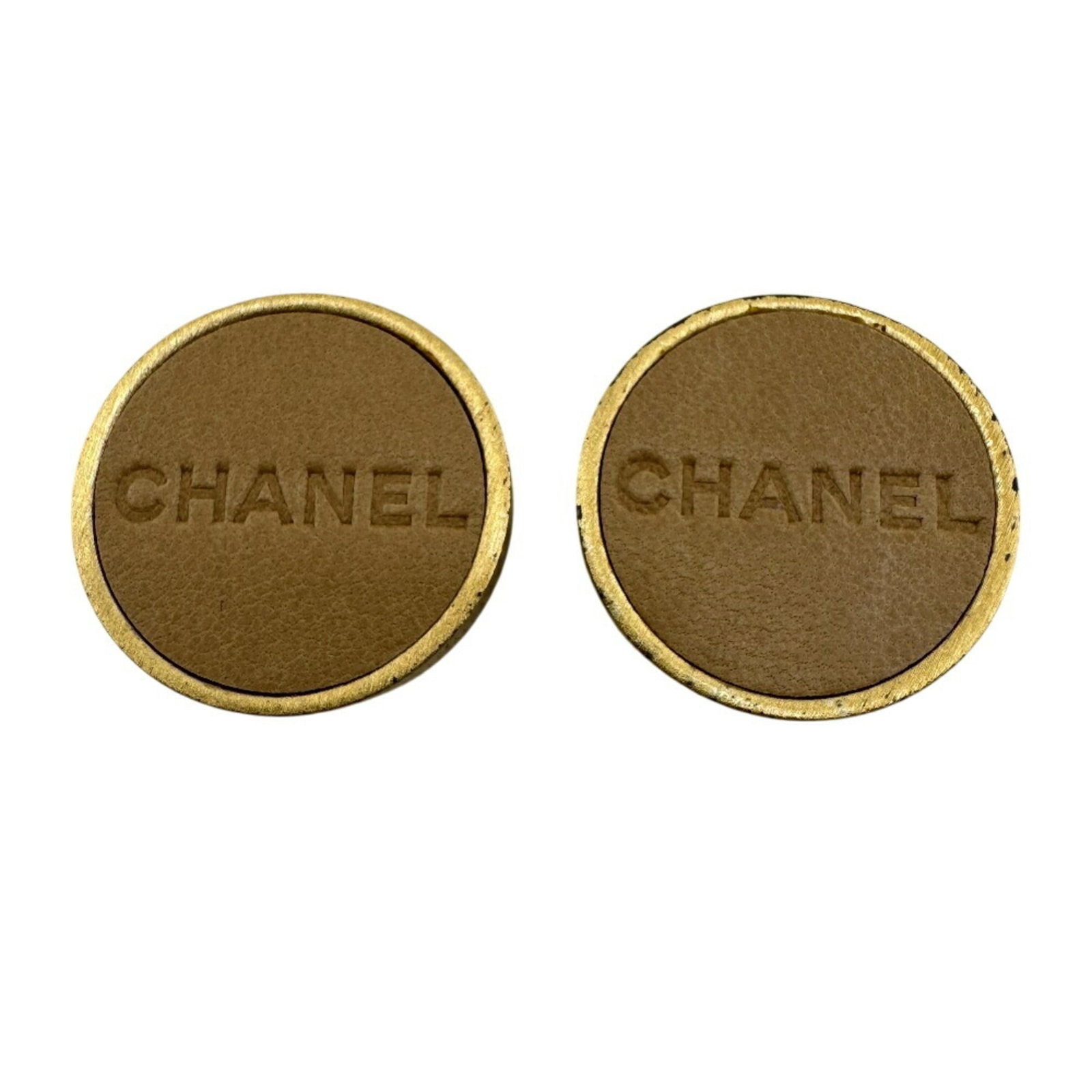 Chanel Leather Clip Earrings (1 of 8)