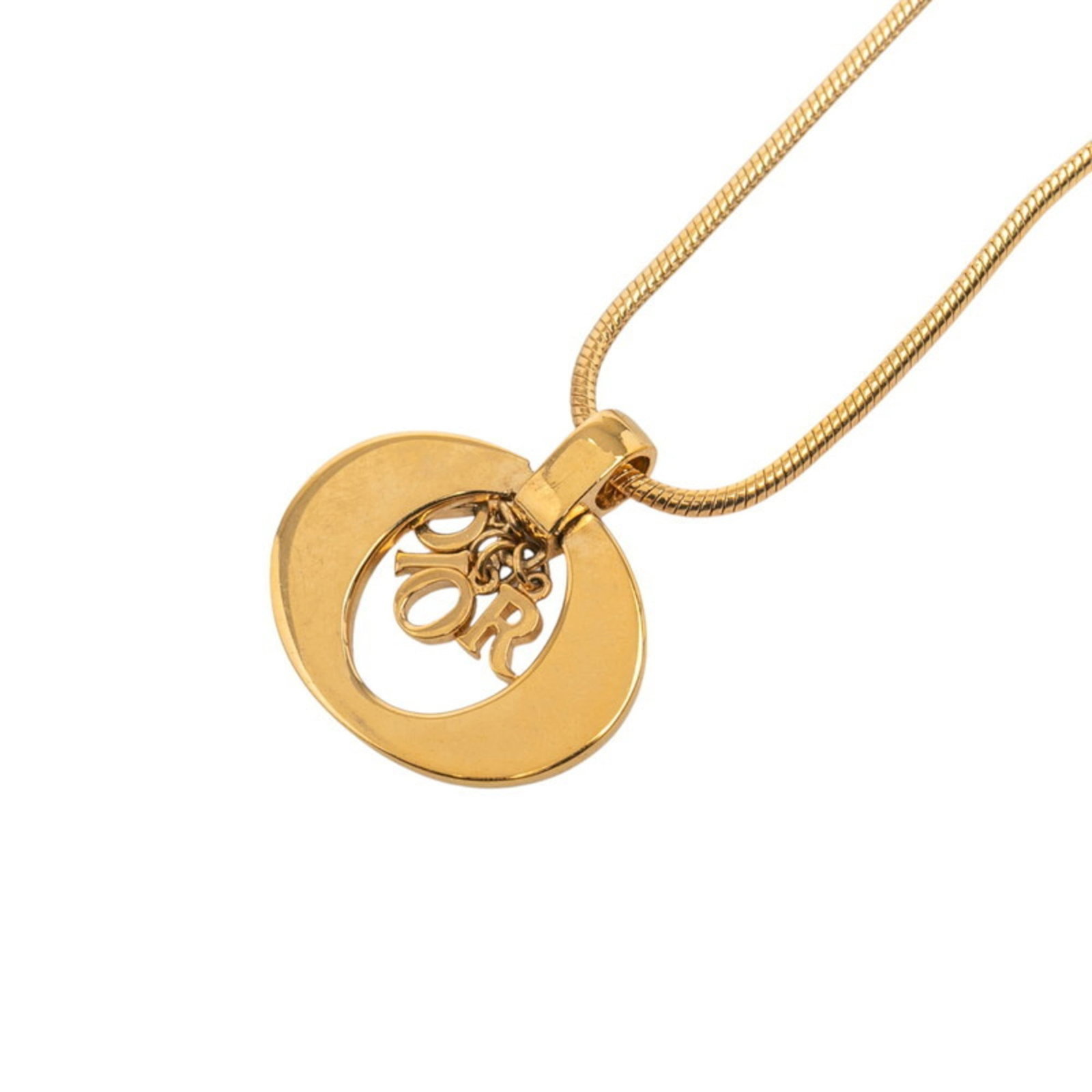 Gold Plated Christian Dior Pendant Necklace for Women (1 of 6)