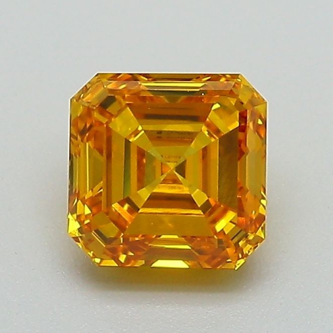 Loose Lab Diamond IGI Asscher 1.0ct Fancy Vivid Yellow VS1 (1 of 1)