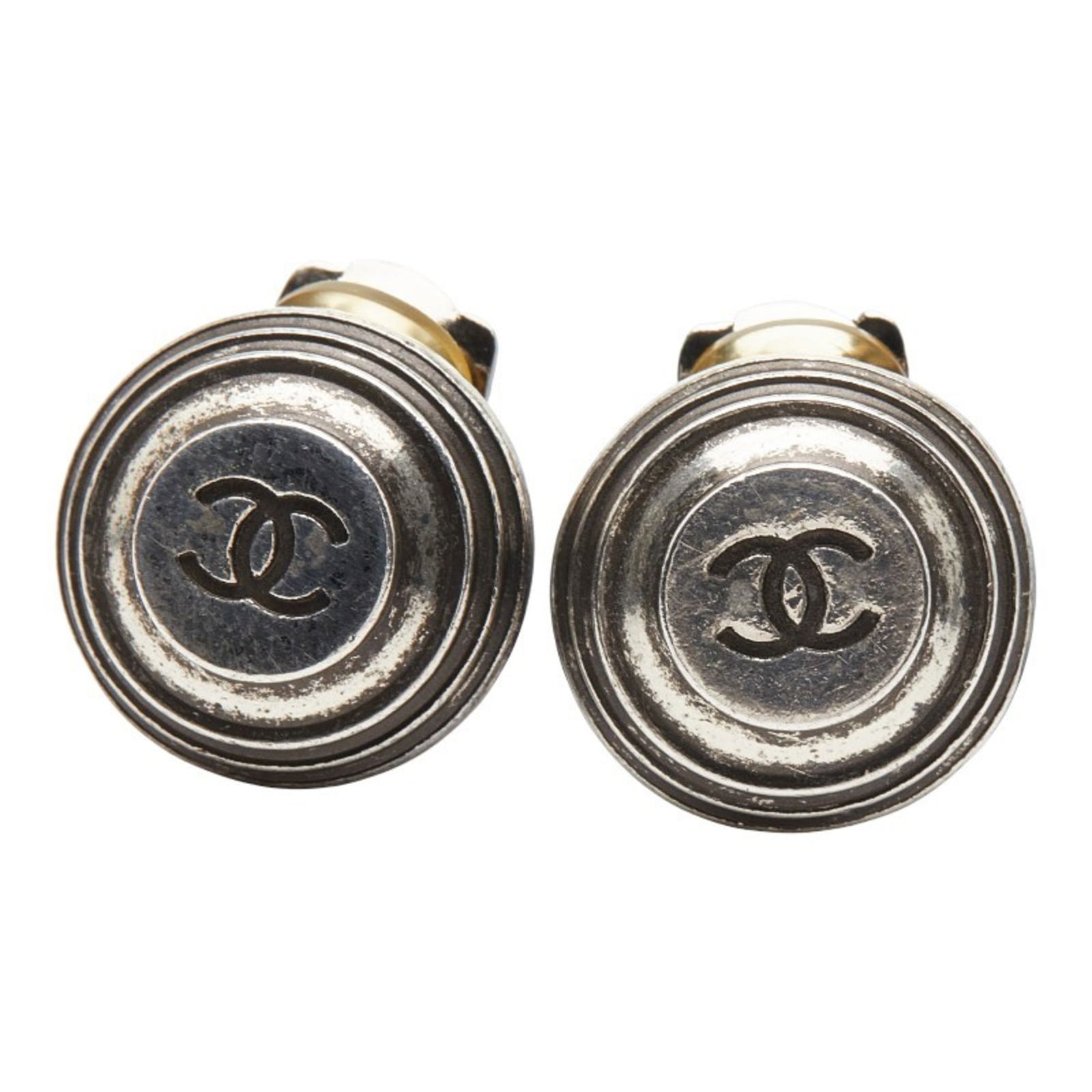Chanel Metal Clip Earrings (1 of 6)