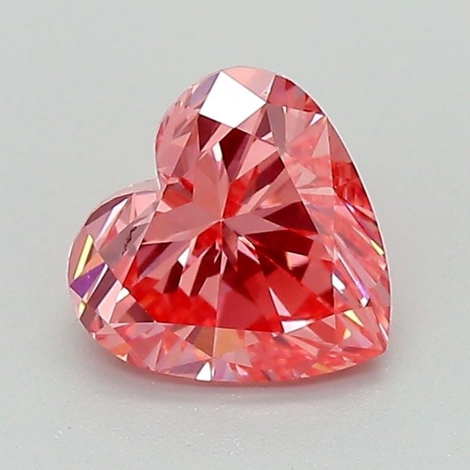 Loose Lab Diamond IGI Heart 1.13ct Fancy Vivid Pink VVS2: Loose Lab Diamond IGI Heart 1.13ct Fancy Vivid Pink VVS2 Loose Lab Diamond IGI Heart, 1.13ct, Fancy Vivid Pink, VVS2 clarity, featuring VG polish and EX symmetry; dimensions are 6.56L x 6.69W x 4.23H.