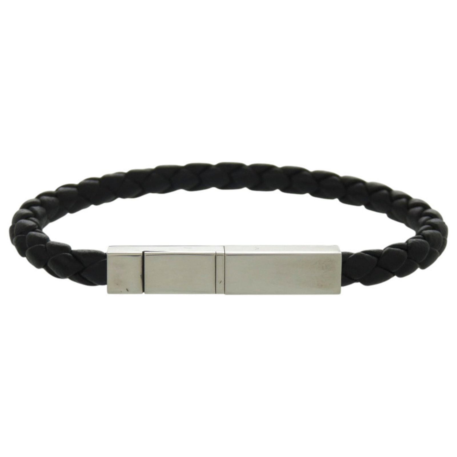Bottega Veneta Leather Charm Bracelet, Silver 925 (1 of 7)