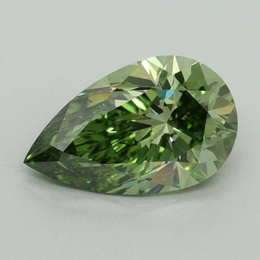 Loose Lab Diamond IGI Pear 1.52ct Fancy Vivid Green VS1 (1 of 1)