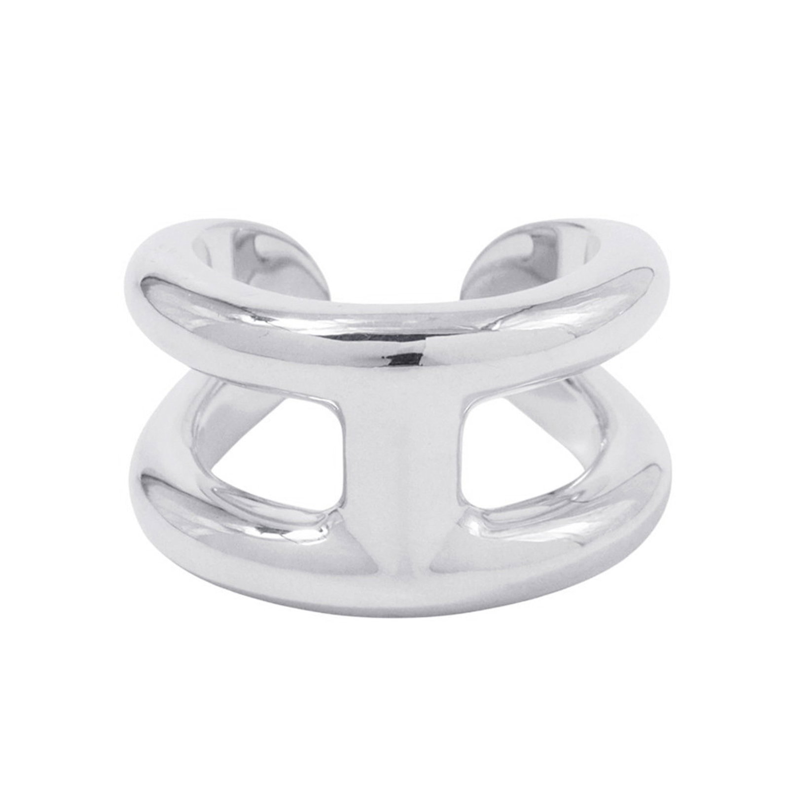 Hermes Silver 925 Band Ring: Hermes Silver 925 Band Ring Hermes band ring made from Silver 925, sized 54 (US 7), in mint condition; previously owned. Item Specifics: Brand: Hermes Type: Band Ring Gender: Women Material: Silver 92