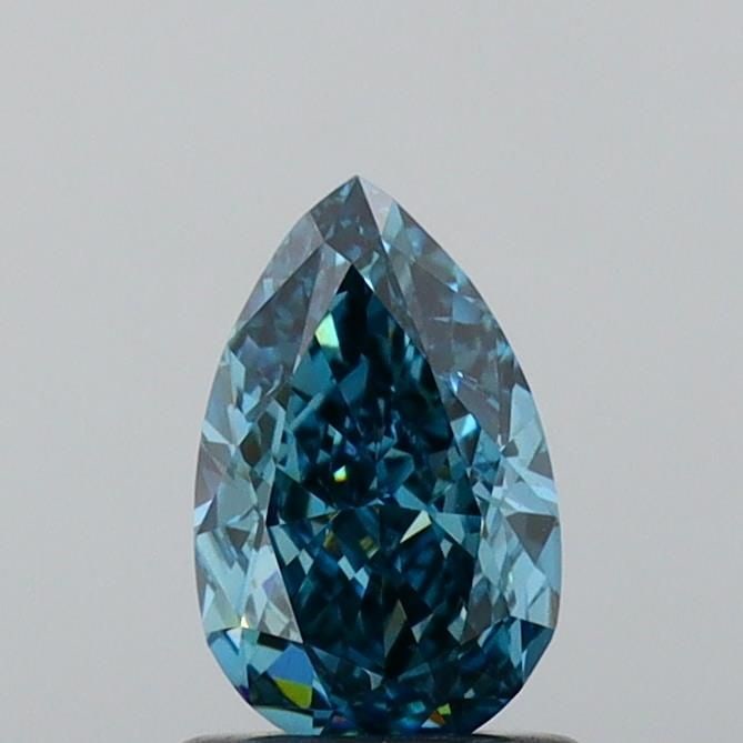 Loose Lab Diamond 1.02ct Fancy Vivid Blue VS2 - Pear: Loose Lab Diamond 1.02ct Fancy Vivid Blue VS2 - Pear Loose lab-grown diamond weighing 2.05ct with a Light Brown color and SI1 clarity, featuring VG cut, EX polish, and VG symmetry, certified by IGI. 