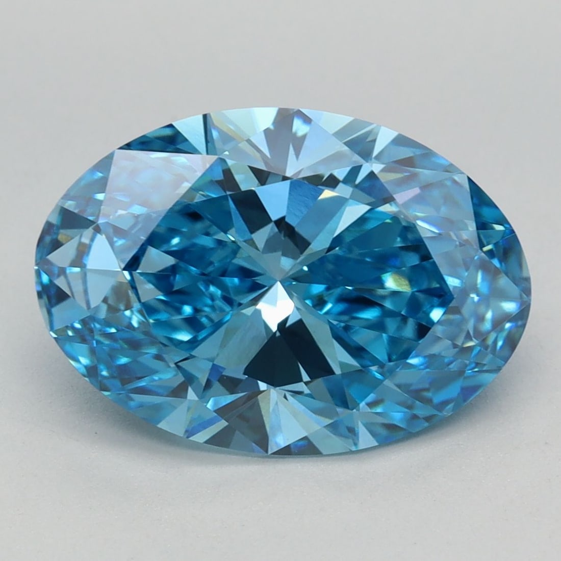 Loose Lab Diamond IGI Oval 3.52ct Fancy Vivid Blue VS1: Loose Lab Diamond IGI Oval 3.52ct Fancy Vivid Blue VS1 The Loose Lab Diamond IGI Oval weighs 3.52ct, features a fancy vivid blue color and VVS1 clarity, with measurements of 12.58L x 8.75W x 5.19H,