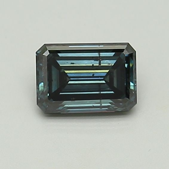 Loose Lab Diamond Emerald 1.01ct Fancy Deep Blue SI2 (1 of 1)