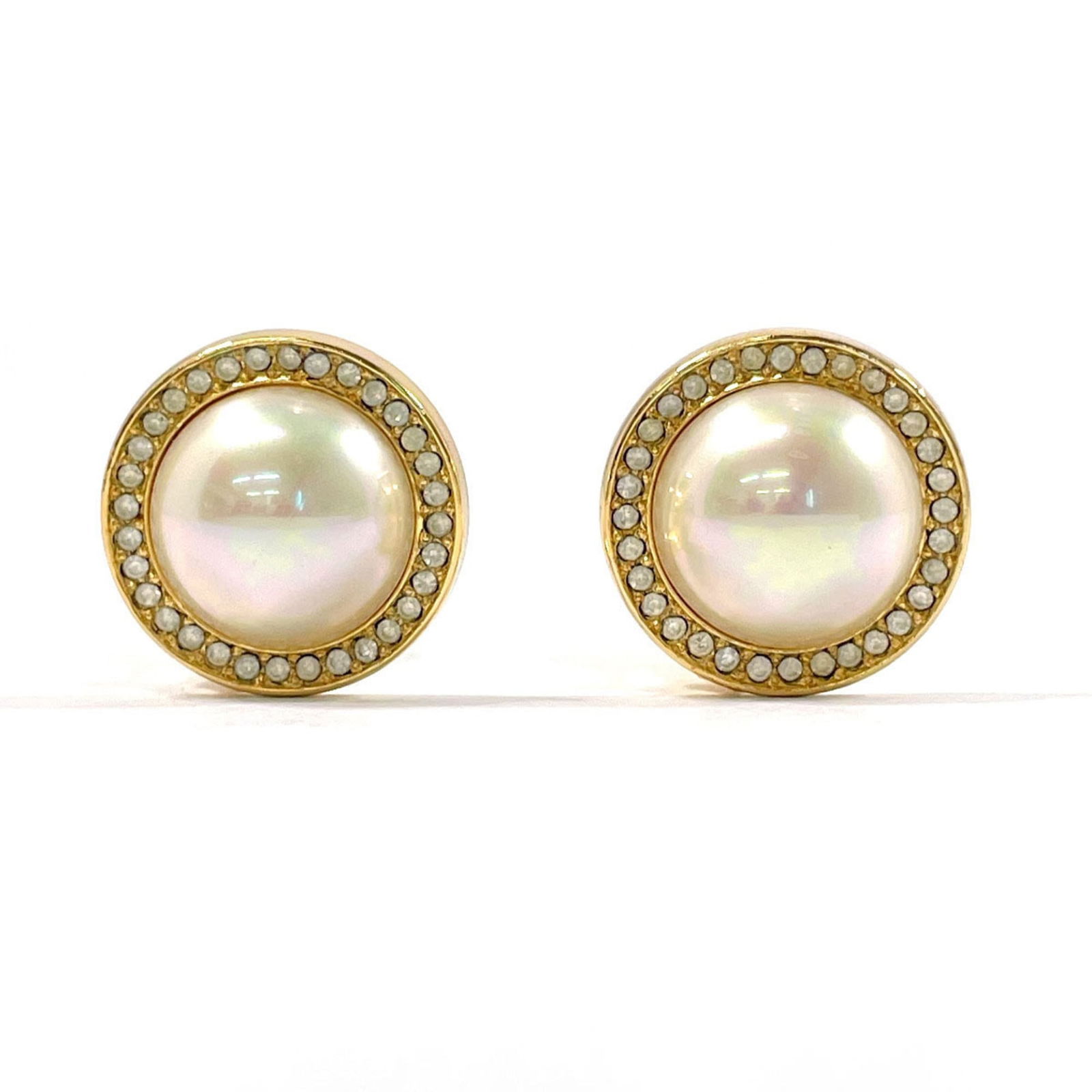 Christian Dior Clip Earrings, Metal & Artificial Pearl (1 of 6)