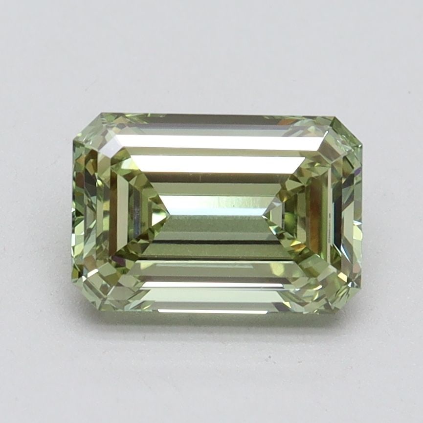 Loose Lab Diamond 1.51ct Fancy Intense Green VS1 - IGI Emerald: Loose Lab Diamond 1.51ct Fancy Intense Green VS1 - IGI Emerald A 1.51-carat loose lab-grown diamond in fancy intense green color with VS1 clarity, showcasing excellent polish and symmetry, measuring 8
