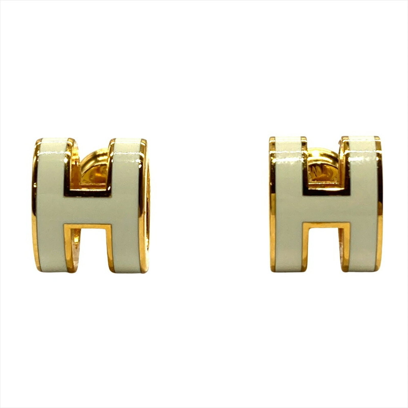 Hermes Metal Stud Earrings (1 of 9)