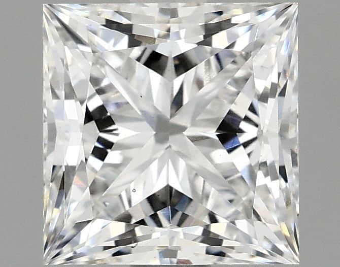 Loose Lab Diamond IGI Princess 1.58ct E VS2: Loose Lab Diamond IGI Princess 1.58ct E VS2 This loose lab-grown diamond weighs 1.58 carats and features a princess cut with E color and VS2 clarity. It has excellent polish and symmetry, with