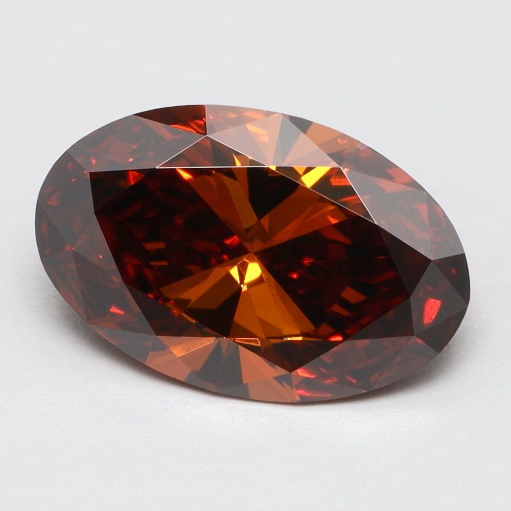 Loose Lab Diamond Oval 1.04ct Fancy Red VS1 (1 of 1)