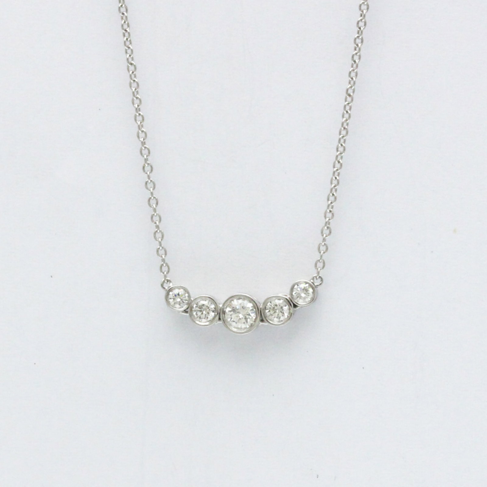 Women Fashion Pendant Necklace (Silver) - Tiffany Jazz Graduated Necklace Platinum Diamond Men (1 of 12)