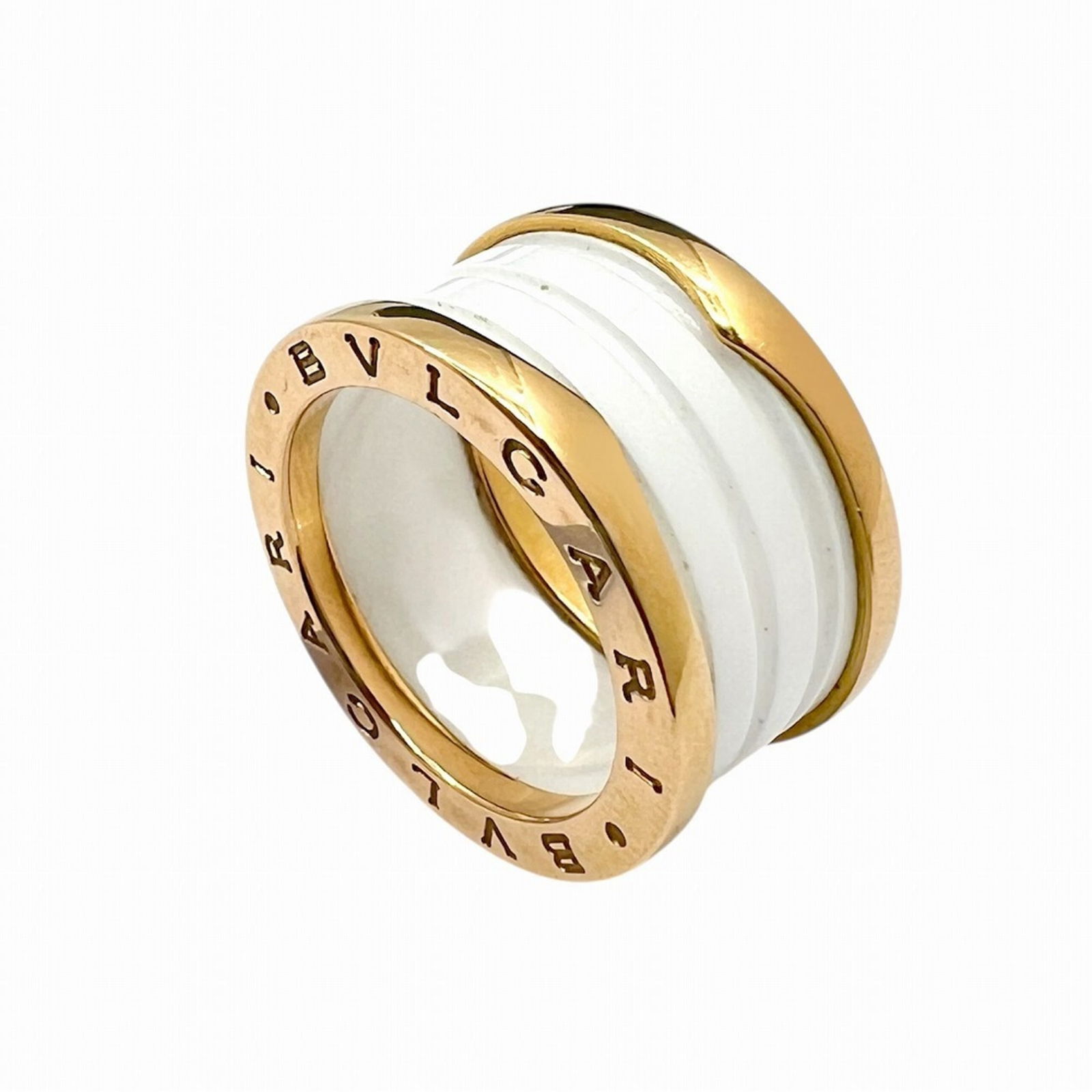 Bvlgari Band Ring in Ceramic and Pink Gold (18K) (1 of 7)