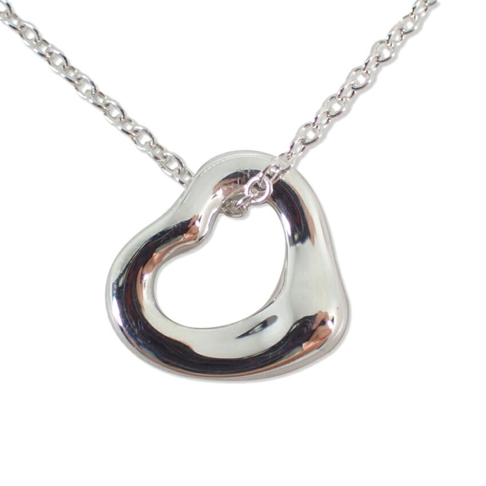 TIFFANY 925 Heart Pendant Necklace (1 of 10)