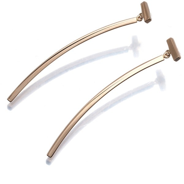 Tiffany&Co. 18K 750 Rose Gold T Bar Earrings (1 of 5)