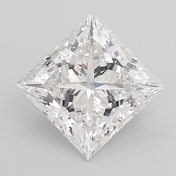 Loose Lab Diamond IGI Princess 4.1ct F VVS2: Loose Lab Diamond IGI Princess 4.1ct F VVS2 A loose lab-grown diamond weighing 4.1ct, cut as a princess with color F and clarity VVS2, certified by IGI. Item Specifics: Source: This Is A Real Diamond
