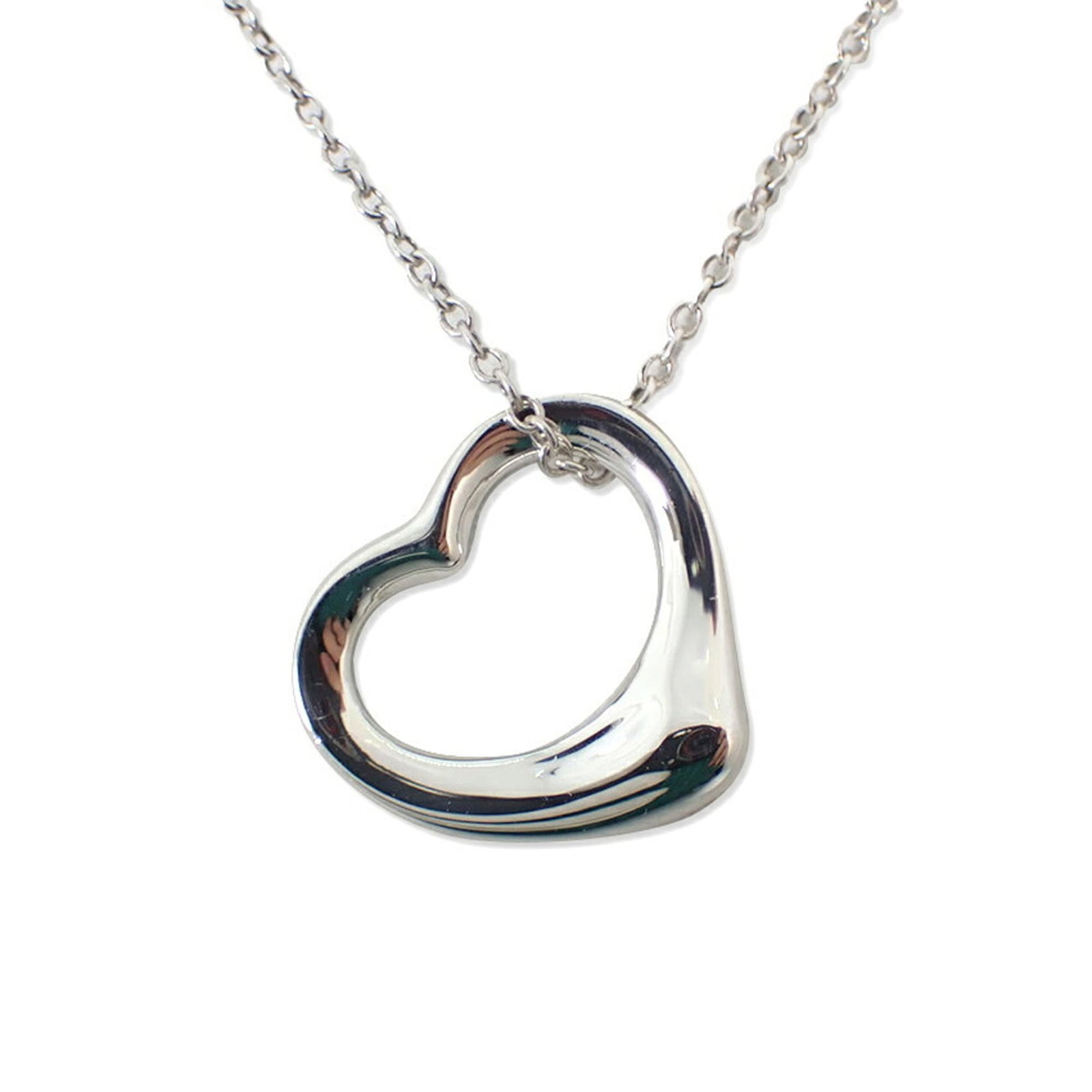 TIFFANY 925 Heart Pendant Necklace (1 of 11)