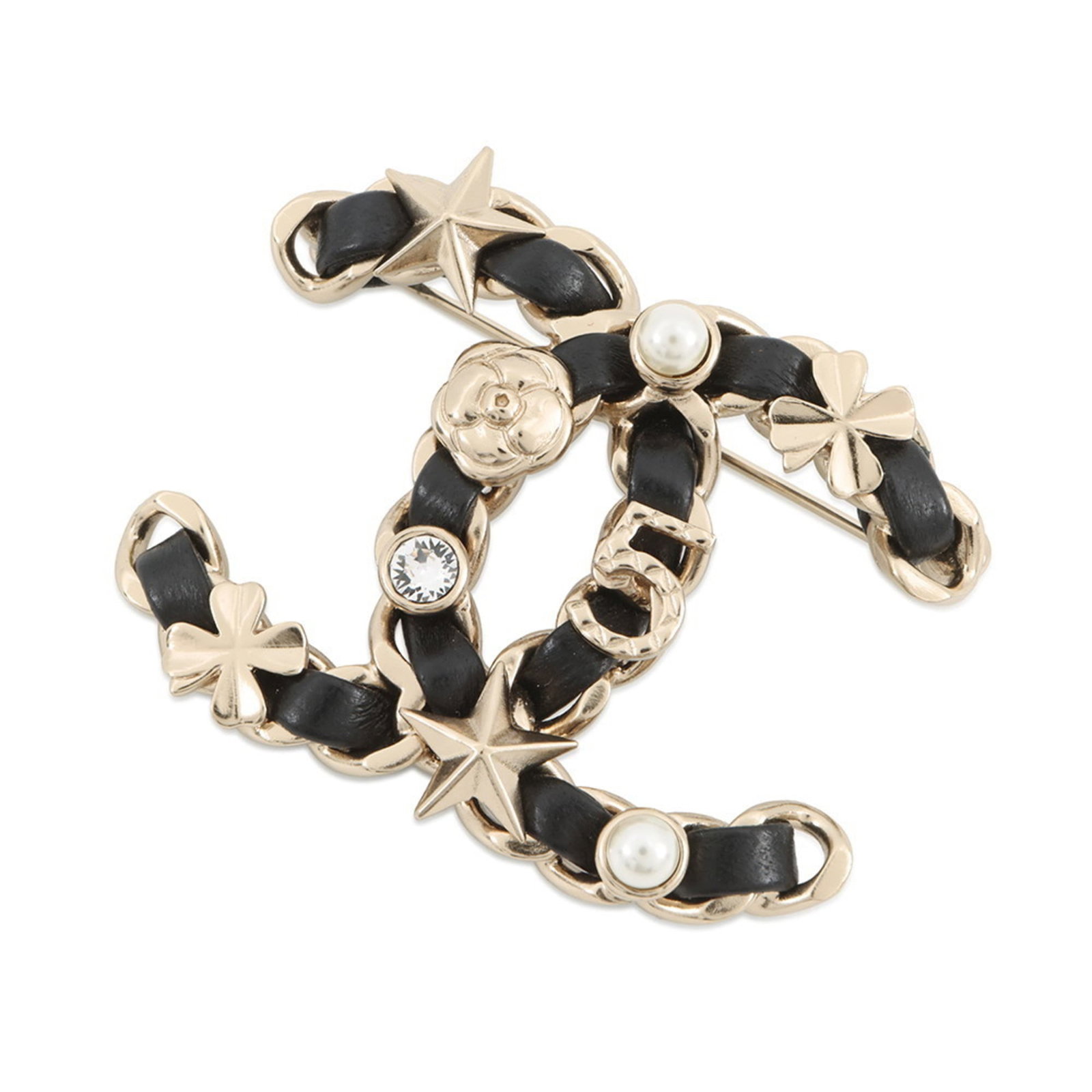 Chanel Leather Brooch (1 of 9)