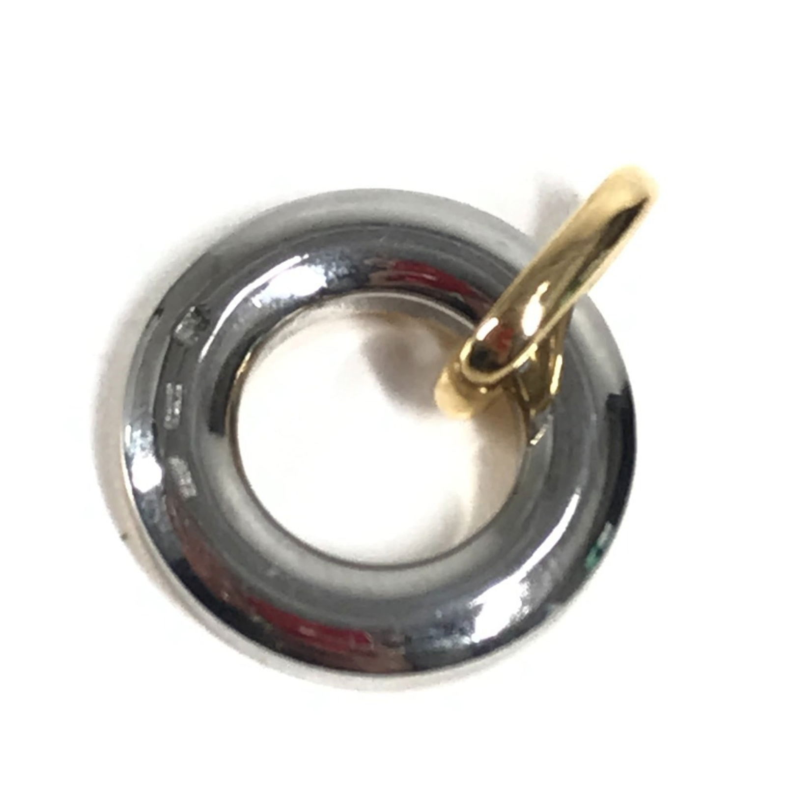 BVLGARI Choker Necklace, Two-Tone Gold, 18K Pendant, Stainless Steel, Men's & Women's Jewelry: BVLGARI Choker Necklace, Two-Tone Gold, 18K Pendant, Stainless Steel, Men's & Women's Jewelry Bvlgari Choker Necklace made of 18K gold and stainless steel, featuring a 25mm pendant, in used very good