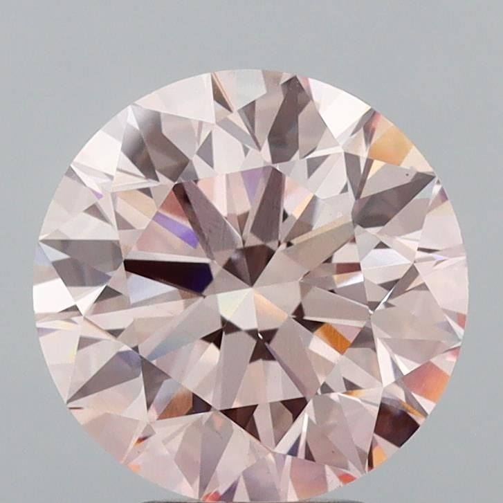 IGI Loose Lab Diamond, Round 4.34ct Fancy Light Pink VS1 Ideal: IGI Loose Lab Diamond, Round 4.34ct Fancy Light Pink VS1 Ideal Loose lab-grown diamond weighing 4.34ct in fancy light pink color, VS1 clarity, with excellent polish and symmetry. Item Specifics: