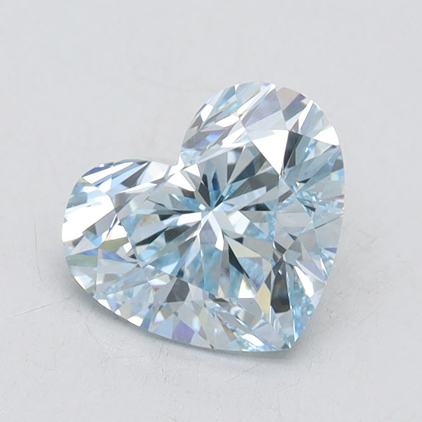 IGI Loose Lab Diamond, Heart 1.53ct Fancy Intense Blue VS1: IGI Loose Lab Diamond, Heart 1.53ct Fancy Intense Blue VS1 IGI Loose Lab Diamond weighing 1.53ct, Fancy Intense Blue color, and VS1 clarity, featuring excellent polish and symmetry, certified by IGI.