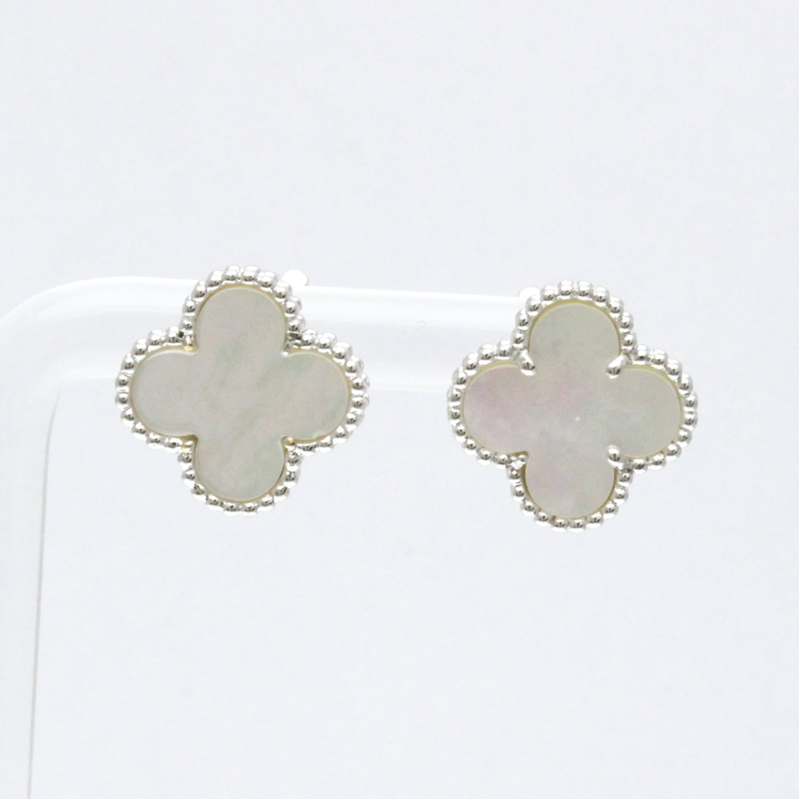 Van Cleef & Arpels White Gold (18K) Stud Earrings (1 of 10)