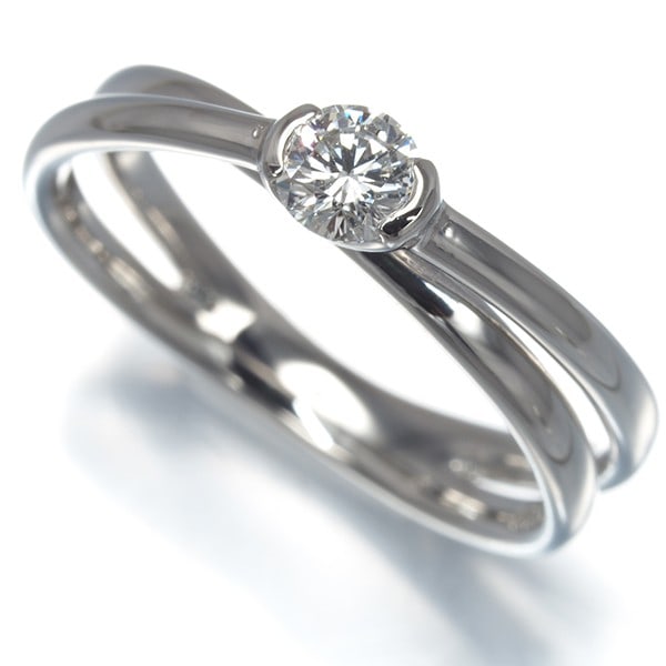 Hco Diamond Ring 0.200Ct Solitaire Platinum Us4-4.25 950: Hco Diamond Ring 0.200Ct Solitaire Platinum Us4-4.25 950 HCO diamond solitaire ring crafted in 950 platinum, featuring a natural diamond and sized US4-4.25, originating from Japan. Item Specifics: Cou