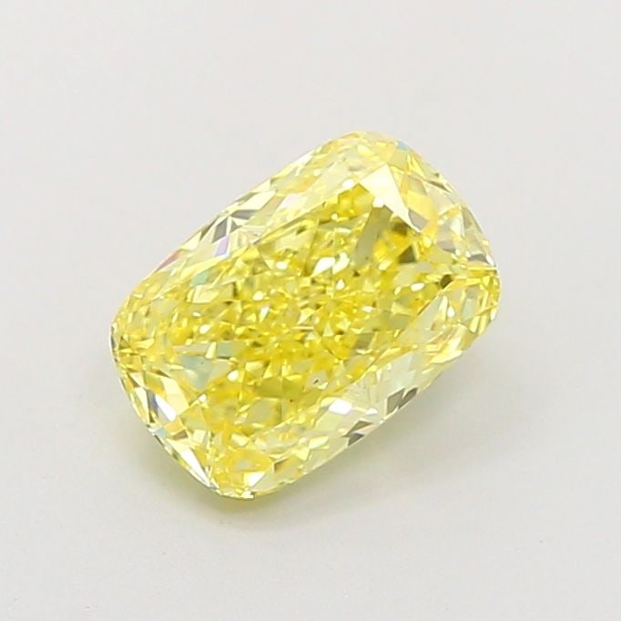 IGI Loose Lab Diamond Cushion Modified 1.28ct Fancy Vivid Yellow VS2: IGI Loose Lab Diamond Cushion Modified 1.28ct Fancy Vivid Yellow VS2 IGI Loose Lab Diamond Cushion Modified, 1.28ct, Fancy Vivid Yellow color, VS2 clarity, with excellent polish and symmetry,