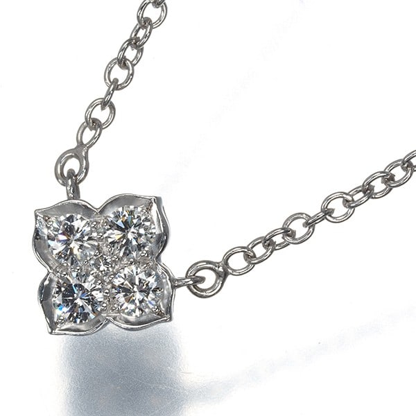 Cartier Diamond Necklace in 18K 750 White Gold: Cartier Diamond Necklace in 18K 750 White Gold Cartier diamond necklace in 18K white gold featuring a natural diamond; the piece is categorized under Hindu collection and originates from France. Item