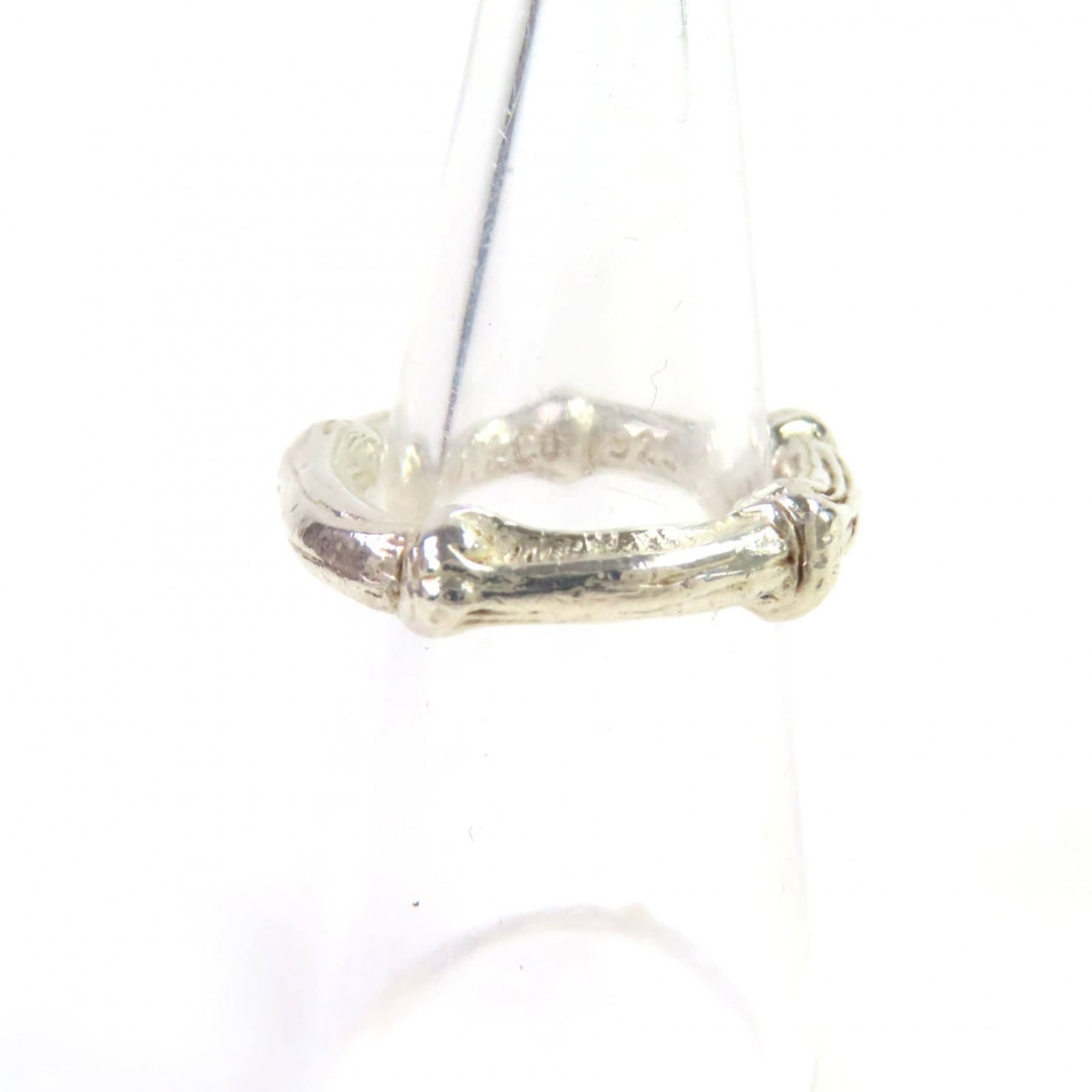 Bamboo Ring, Silver, Women's - TIFFANY & Co. SV925, Approx. Japanese Size, 5.7g (1 of 10)
