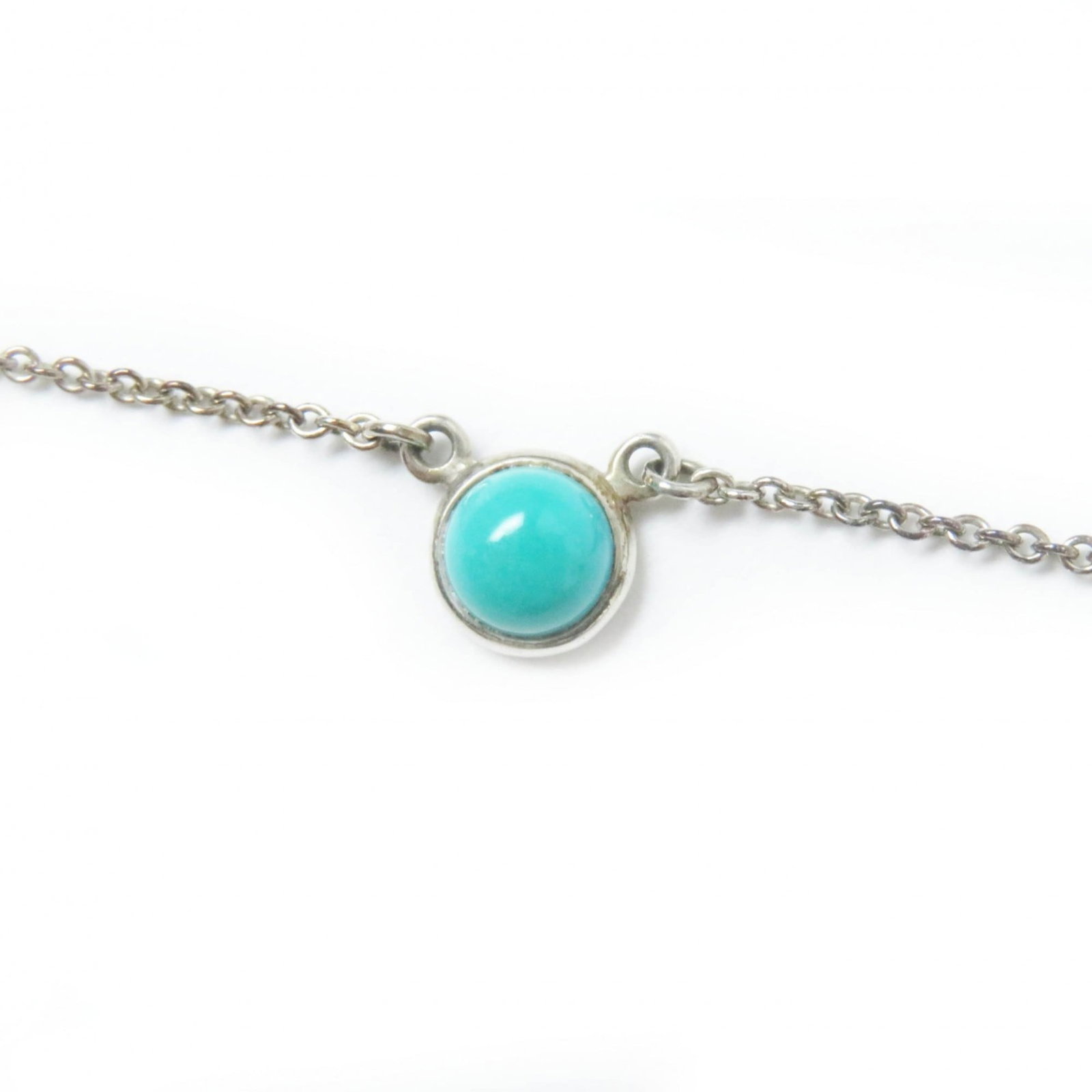 Women's - TIFFANY & Co. Tiffany Color by the Yard Necklace - AG925 Turquoise - Turquoise Blue -: Women's - TIFFANY & Co. Tiffany Color by the Yard Necklace - AG925 Turquoise - Turquoise Blue - Silver Hardware - Case Included - Weight 1.7g Tiffany & Co. 'Color by the Yard' necklace designed for
