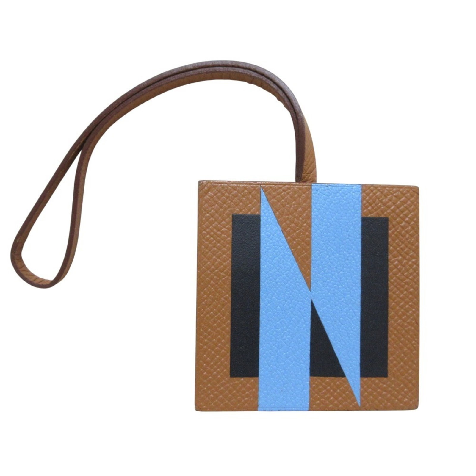 Hermes Handbag Charm in Leather and Wood (1 of 7)
