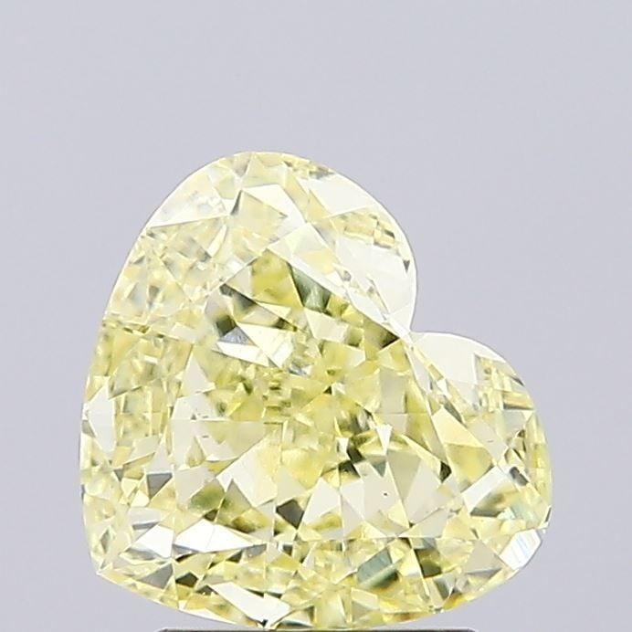 Loose Lab Diamond IGI Heart 2.19ct Fancy Intense Yellow VS1: Loose Lab Diamond IGI Heart 2.19ct Fancy Intense Yellow VS1 Loose lab-grown diamond weighing 2.19ct with a Fancy Intense Yellow color and VS1 clarity, certified by IGI, featuring excellent polish and
