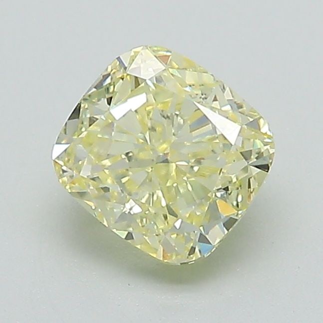 Loose Lab Diamond 1.08ct Fancy Light Yellow VS1 - IGI Cushion Brilliant: Loose Lab Diamond 1.08ct Fancy Light Yellow VS1 - IGI Cushion Brilliant A loose lab-created diamond weighing 1.08ct with fancy light yellow color, VS1 clarity, and excellent polish and symmetry,