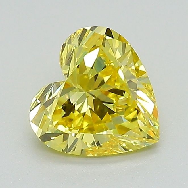 Loose Lab Diamond IGI Heart 1.01ct Fancy Vivid Yellow VS1: Loose Lab Diamond IGI Heart 1.01ct Fancy Vivid Yellow VS1 This Japanese Vendome ring made of 950 platinum features a natural diamond and is sized at US5; it is a half eternity design. Item
