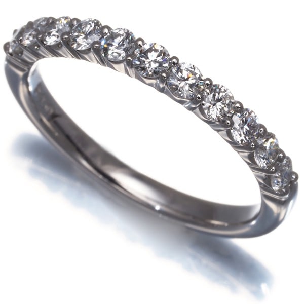 950 Platinum Vendome Ring 0.40Ct Half Eternity US5 (1 of 5)