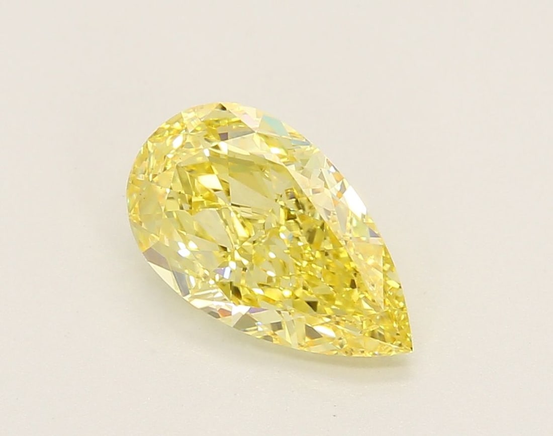Loose Lab Diamond IGI Pear 2.03ct Fancy Vivid Yellow VS1: Loose Lab Diamond IGI Pear 2.03ct Fancy Vivid Yellow VS1 Tiffany's 925 heart pendant necklace from the Return to Tiffany collection, made of sterling silver, has a neck circumference of 87 cm and is