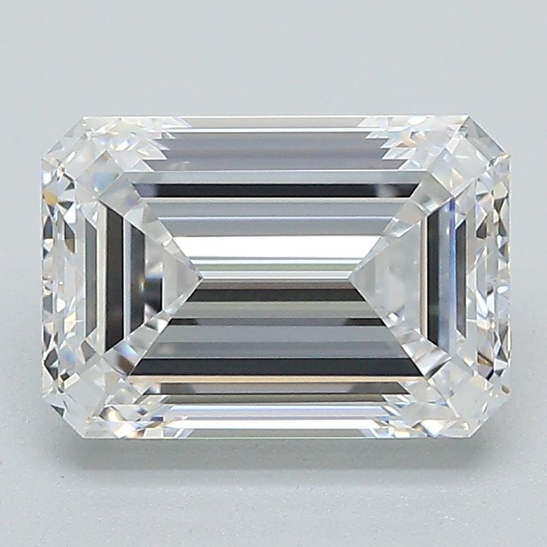 Loose Lab Diamond GIA Emerald 2.58ct D VVS2: Loose Lab Diamond GIA Emerald 2.58ct D VVS2 This loose lab-grown diamond is GIA certified, weighs 2.58 carats, has a color grade of D, clarity of VVS2, and excellent polish and symmetry. Item