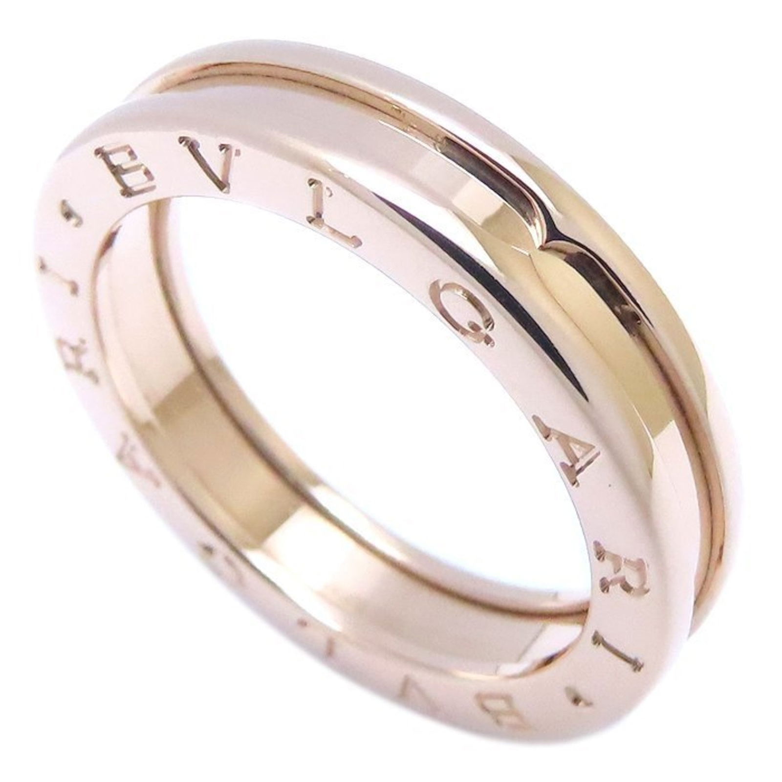 Bvlgari 18K Pink Gold Band Ring (1 of 8)