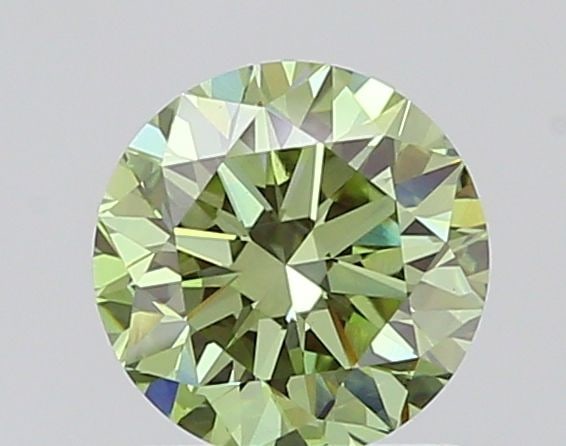 Loose Lab Diamond 1.05ct Fancy Vivid Green VS1 - IGI Round: Loose Lab Diamond 1.05ct Fancy Vivid Green VS1 - IGI Round Loose lab-grown diamond weighing 1.05ct with a round cut, Fancy Vivid Green color, and VS1 clarity, certified by IGI. Measurements are 6.38L