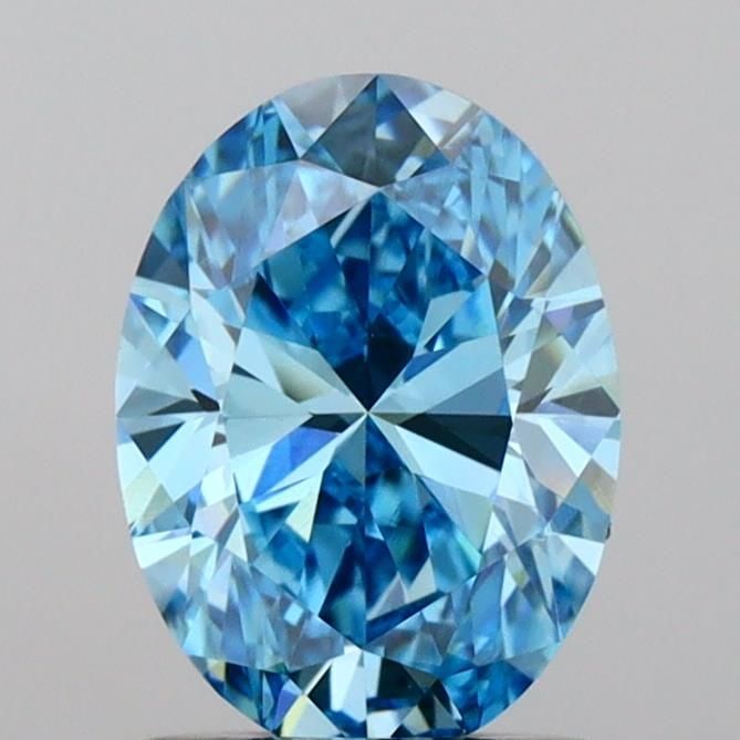 Loose Lab Diamond IGI Oval 1.15ct Fancy Vivid Blue VS2: Loose Lab Diamond IGI Oval 1.15ct Fancy Vivid Blue VS2 Loose lab-grown diamond, IGI certified, weighing 1.15 ct with a Fancy Vivid Blue color and VS2 clarity. Measurements are 8.08 x 5.76 x 3.82 mm. I