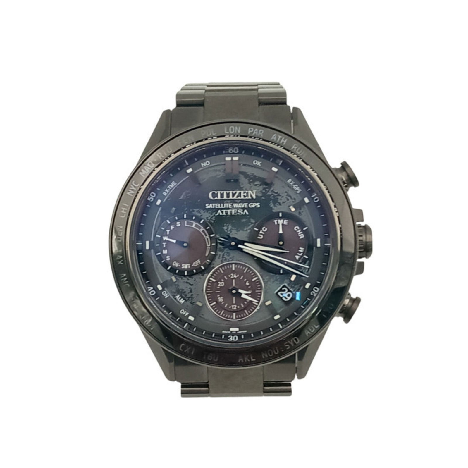 Wristwatch Citizen: Wristwatch Citizen This listing features Wristwatch Citizen. Item specifics are provided below. Item Specifics: Brand: Citizen Type: Wristwatch Gender: Men Material (Case): Titanium Material (Band): T